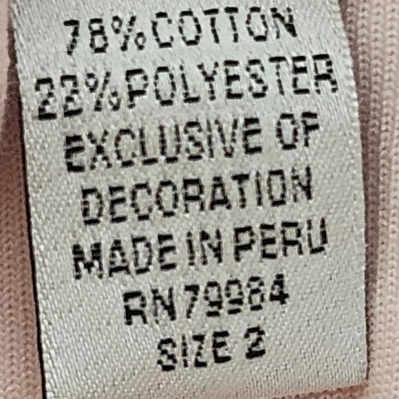 Spa Chico's Pink Terry Cloth Cotton Poly Tie Lace Hem Lounge Pants Chico 2 US 12 - Picture 15 of 16